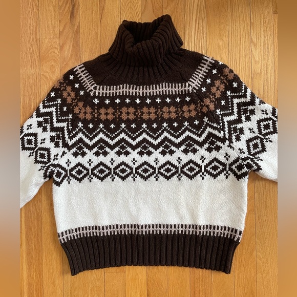 American Eagle Fairisle Turtleneck Sweater - Picture 2 of 13